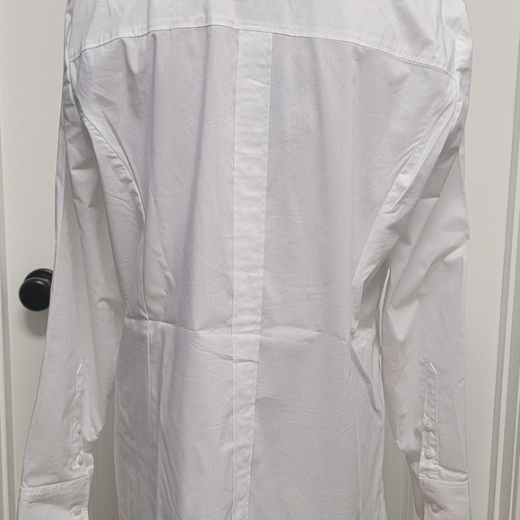 NWOT - New York & Company Tuxedo-Style Shirt with Faux Rhinestone Buttons - XL - Picture 6 of 9